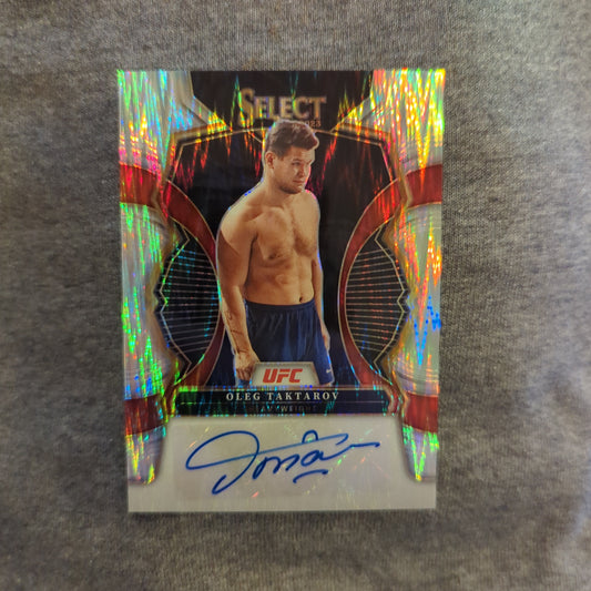 2023 Panini Select UFC SILVER Waterfall Refraction Signature OLEG Taktarov AUTO FRENLY BRICKS - Open 7 Days