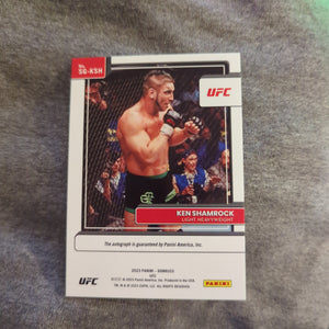 2023 Panini Donruss UFC SILVER Refraction Signature Series Ken Shamrock #1 FRENLY BRICKS - Open 7 Days