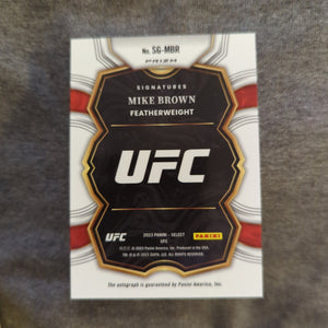 2023 Panini Select UFC SILVER Waterfall Refraction Signature Mike Brown #2 Auto FRENLY BRICKS - Open 7 Days