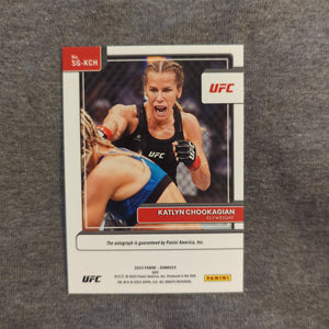 2023 Panini Donruss UFC SILVER Refraction Signature Series Katlyn Chookagian FRENLY BRICKS - Open 7 Days