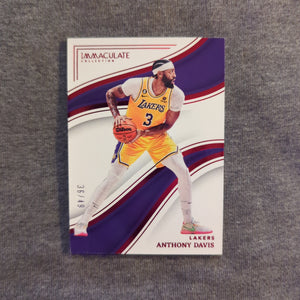 Anthony Davis 2022-23 Panini Immaculate Collection /49 Purple Base Lakers #66 FRENLY BRICKS - Open 7 Days