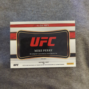 2022 Panini Select UFC OCTAGON Action Signatures Silver Refraction Mike Perry FRENLY BRICKS - Open 7 Days