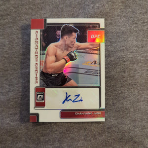 2023 Panini Donruss Optic UFC silver refractor signature series Chan Sung Jung FRENLY BRICKS - Open 7 Days