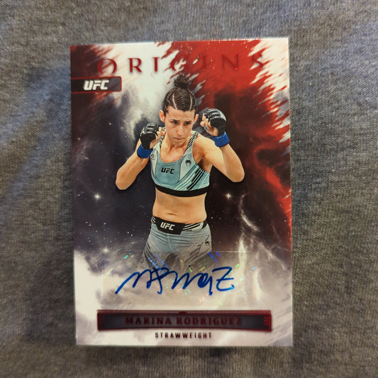 2023 Panini Chronicles Origins UFC RED Auto Marina Rodriguez SSP FRENLY BRICKS - Open 7 Days