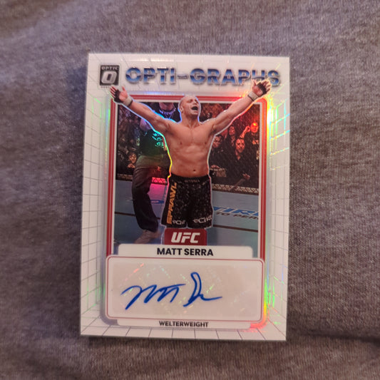 2023 Panini Donruss Optic UFC White Refractor Signature Matt Serra FRENLY BRICKS - Open 7 Days