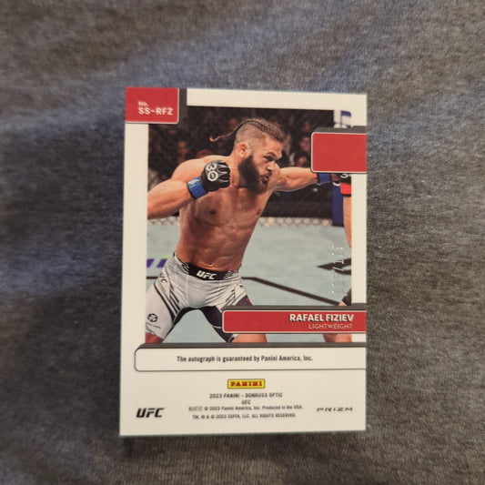 2023 Donruss Optic UFC Rafael Fiziev RED SSP signature series Auto /199 RC rookie FRENLY BRICKS - Open 7 Days