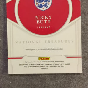 2022 National Treasures Panini Road to World Cup Qatar NICKY BUTT /25 FRENLY BRICKS - Open 7 Days