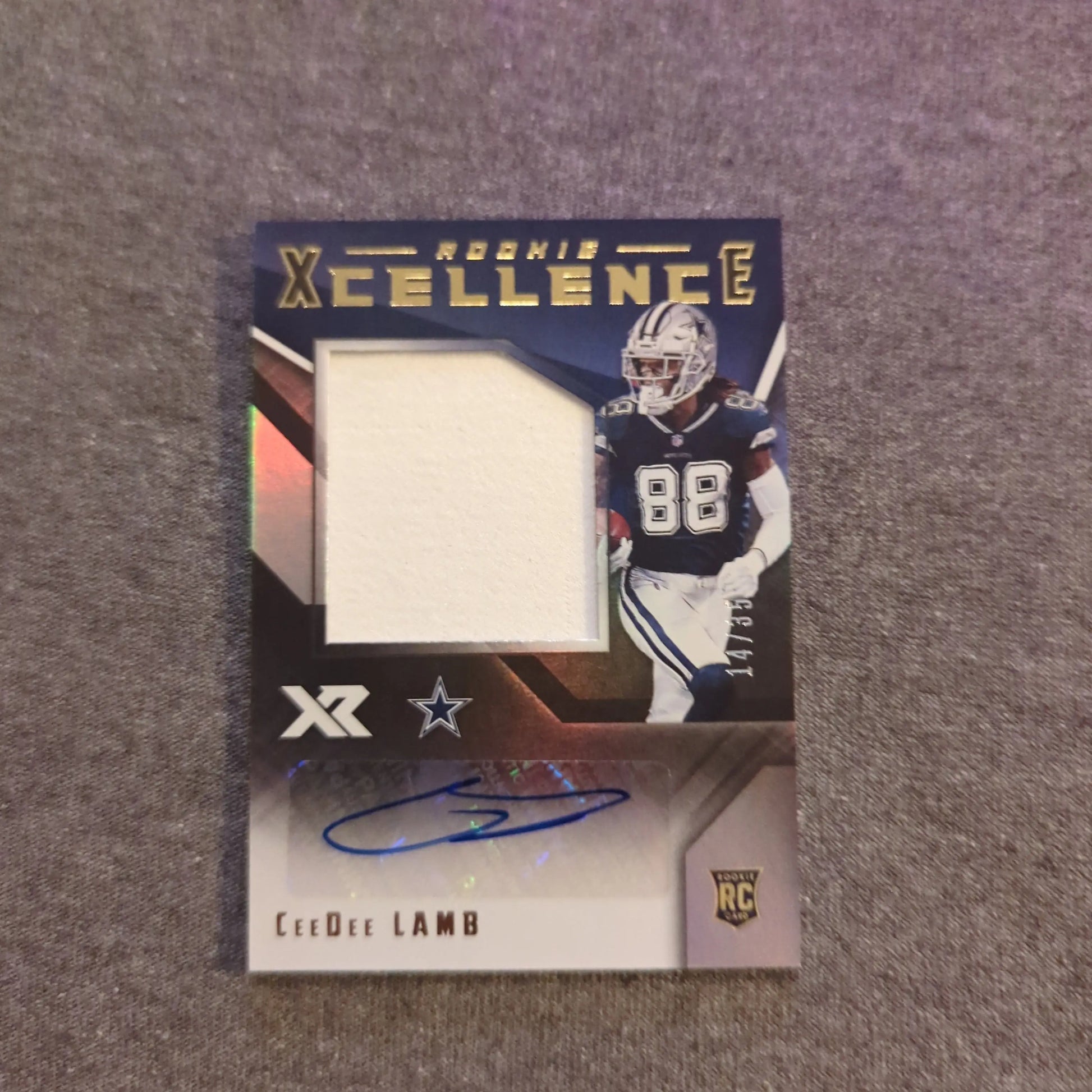 CeeDee Lamb 2020 Panini Xr Rookie Xcellence RC Jersey Auto /35  Dallas Cowboys FRENLY BRICKS - Open 7 Days