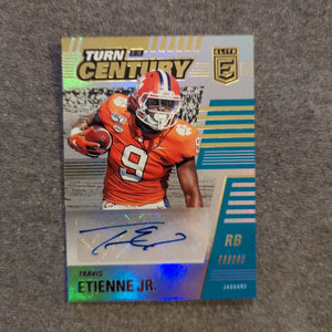 Travis Etienne Turn of the Century Rookie Auto /149 2021 Panini Donruss Elite FRENLY BRICKS - Open 7 Days