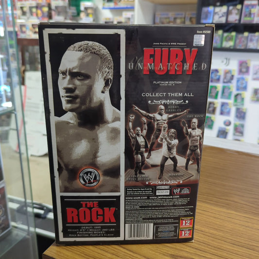 The Rock WWE Unmatched Fury JAKKS Platinum Edition Series 5 Box Wear FRENLY BRICKS - Open 7 Days