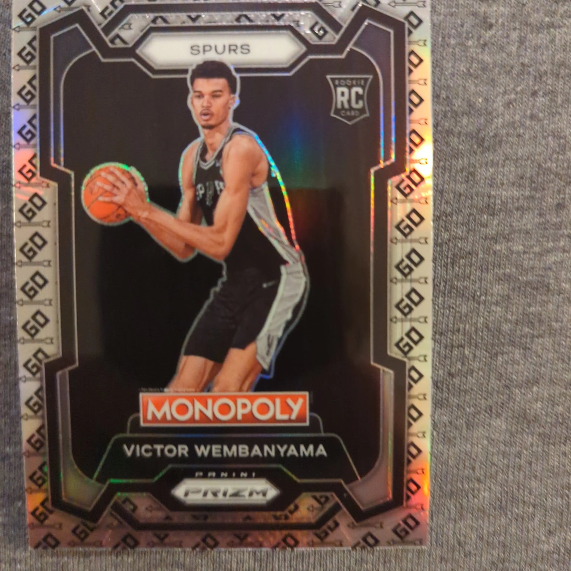 Monopoly Prizm NBA 2023-24 Victor Wembanyama Wemby Go Space Rookie Card NM Mint FRENLY BRICKS - Open 7 Days