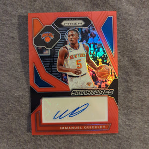 2023-24 Panini Prizm Signatures - Immanuel Quickley /99 FRENLY BRICKS - Open 7 Days