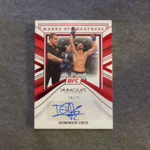 2023 Panini Immaculate UFC - Dominick Cruz MG-DCZ AUTO /25 FRENLY BRICKS - Open 7 Days