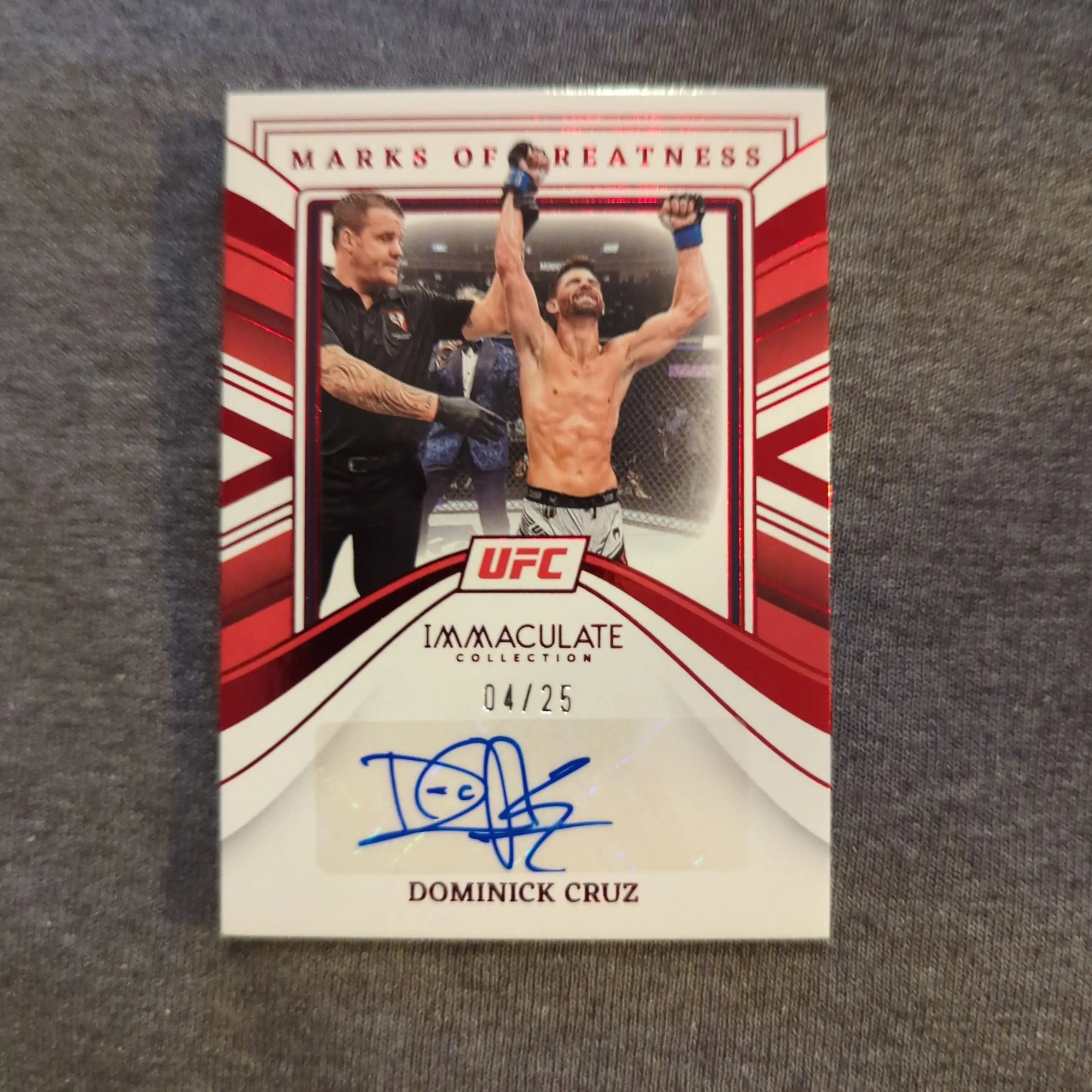 2023 Panini Immaculate UFC - Dominick Cruz MG-DCZ AUTO /25 FRENLY BRICKS - Open 7 Days