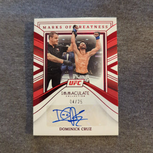 2023 Panini Immaculate UFC - Dominick Cruz MG-DCZ AUTO /25 FRENLY BRICKS - Open 7 Days