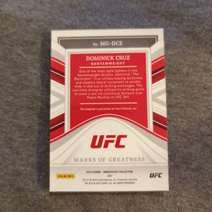 2023 Panini Immaculate UFC - Dominick Cruz MG-DCZ AUTO /25 FRENLY BRICKS - Open 7 Days