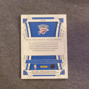 2022-23 Panini National Treasures SHAI GILGEOUS ALEXANDER /99 okc FRENLY BRICKS - Open 7 Days