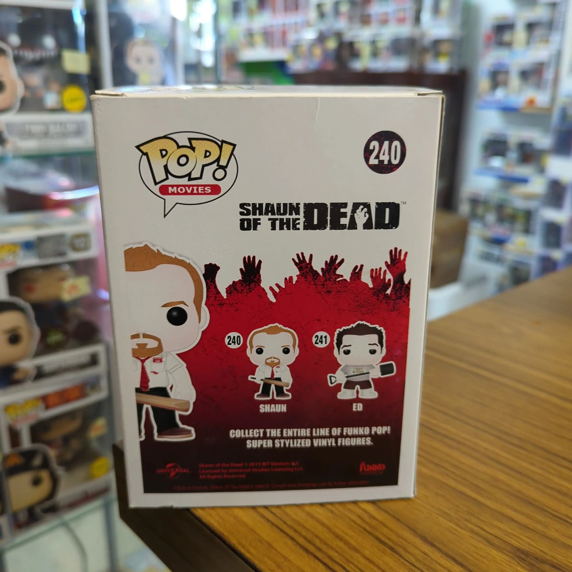 Funko Pop! Vinyl: Shaun of the Dead - Shaun #240 FRENLY BRICKS - Open 7 Days