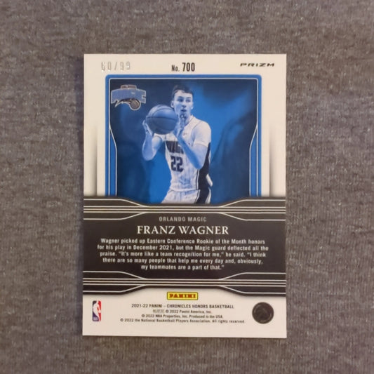 FRANZ WAGNER 2021-22 PANINI CHRONICLES HONORS Blue PRIZM #/99 RC SP MAGIC ROOKIE FRENLY BRICKS - Open 7 Days