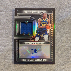 2022-23 Jonathan Kuminga Obsidian PATCH Auto /99 WARRIORS FRENLY BRICKS - Open 7 Days