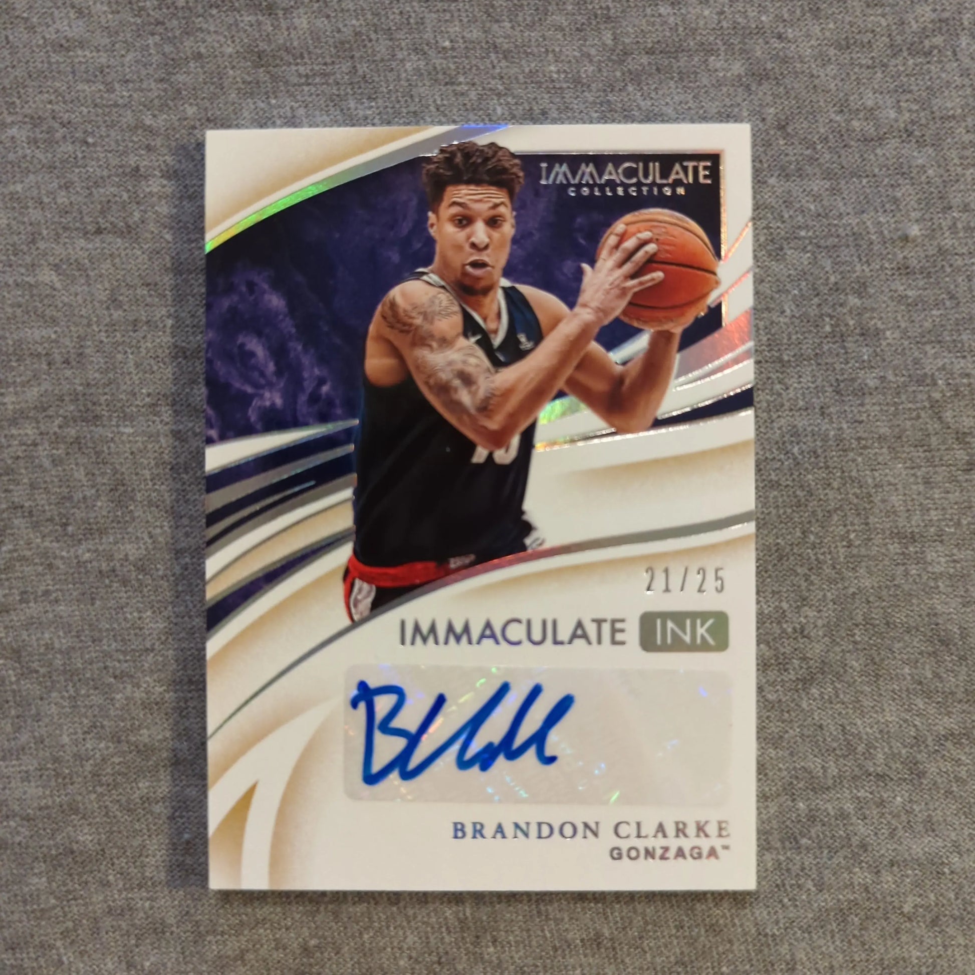 2019/20 Panini Immaculate Ink Brandon Clarke Auto /25  RARE Beautiful Rookie FRENLY BRICKS - Open 7 Days