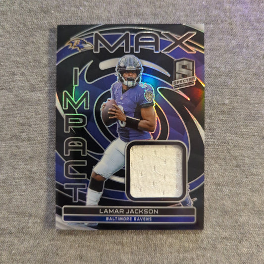 2023 Panini NFL Spectra - Lamar Jackson Max Impact Hyper /99 Ravens FRENLY BRICKS - Open 7 Days