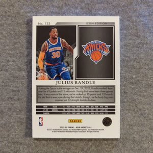 2022-23 Julius Randle /49 - Panini Noir Icon Edition #133 FRENLY BRICKS - Open 7 Days