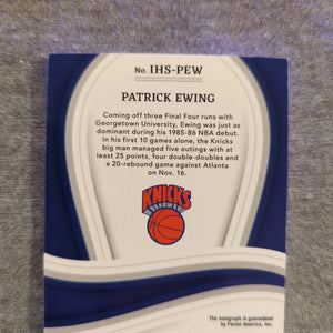 2022-23 Panini Immaculate - Patrick Ewing Signatures Auto /75 Knicks HOF FRENLY BRICKS - Open 7 Days