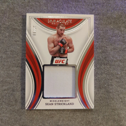 2023 Panini Immaculate UFC Remarkable Jersey - Sean Strickland /99 FRENLY BRICKS - Open 7 Days