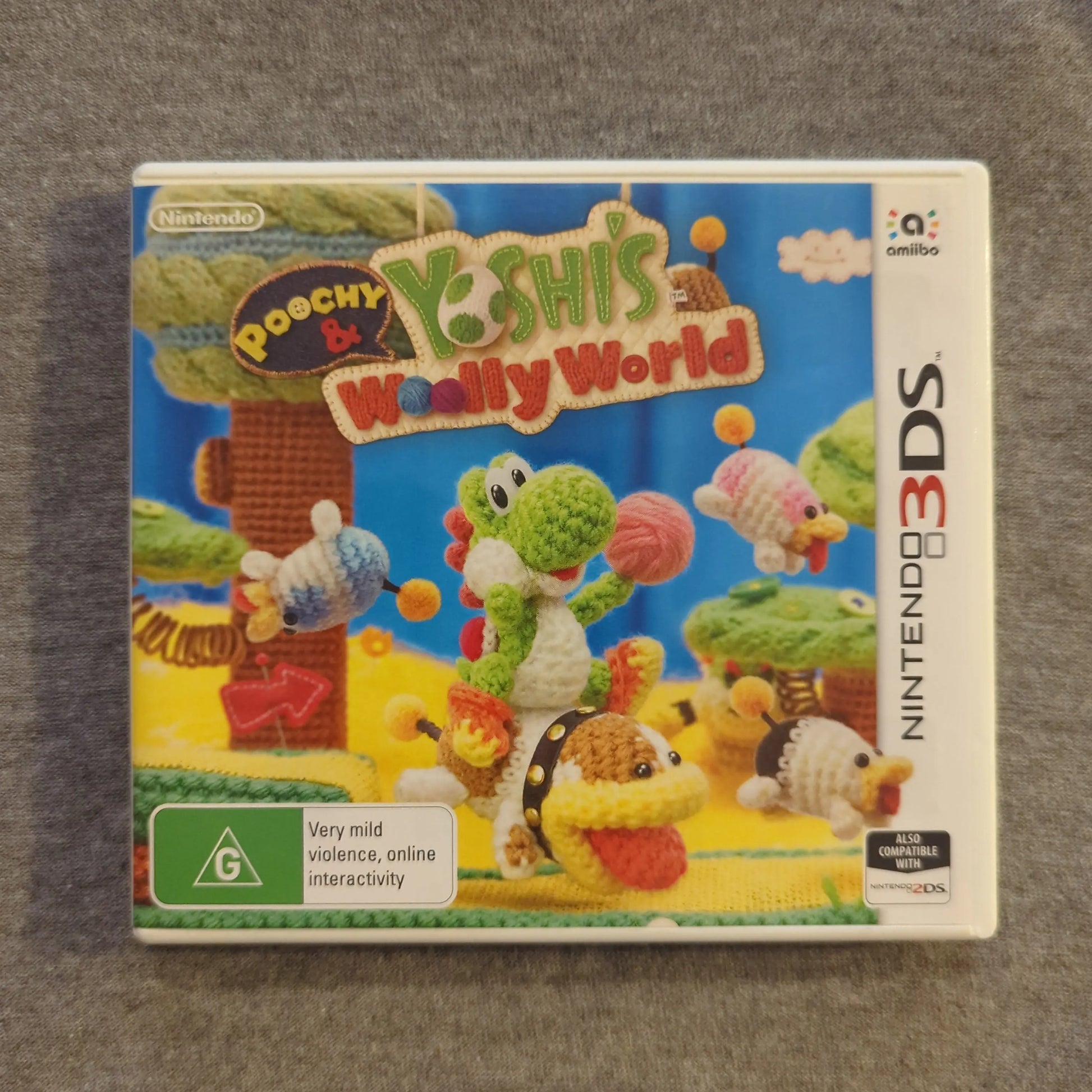 Poochy & Yoshi’s Woolly World - Nintendo 3DS - USED *SEE PICS* FRENLY BRICKS - Open 7 Days