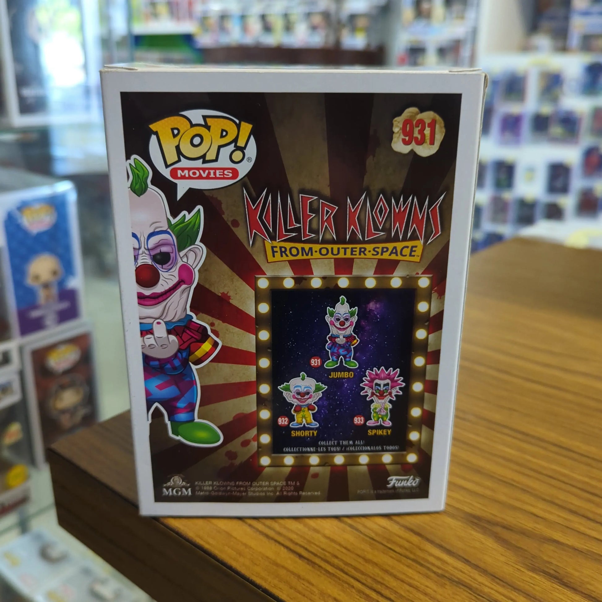 Killer Klowns from Outer-Space - Jumbo Pop! Vinyl Figure #931 FRENLY BRICKS - Open 7 Days