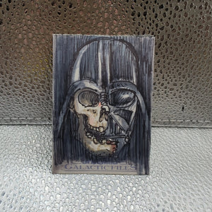 Galactic Files - Star Wars ART CARD 1/1 - 2012 - Darth Vader Mask FRENLY BRICKS - Open 7 Days