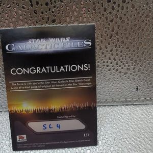 Galactic Files - Star Wars ART CARD 1/1 - 2012 - Darth Vader Mask FRENLY BRICKS - Open 7 Days