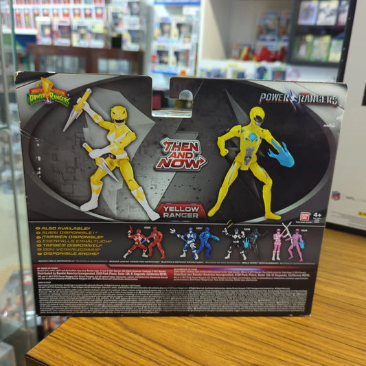 MIGHTY MORPHIN POWER RANGERS THEN AND NOW YELLOW RANGER 2 FIGURE PACK! G40 FRENLY BRICKS - Open 7 Days