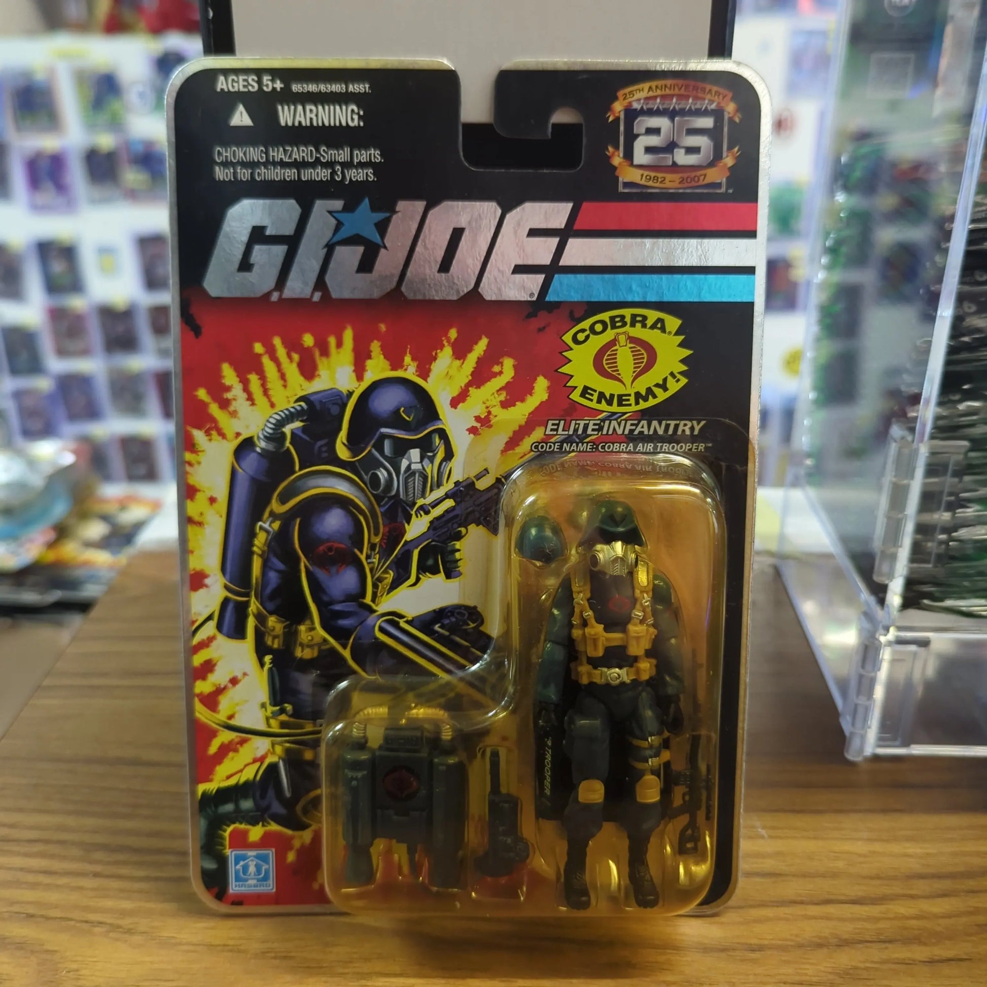 G.I. Joe Elite Infantry Cobra Air Trooper 25th Anniversary Figure NEW Sealed FRENLY BRICKS - Open 7 Days