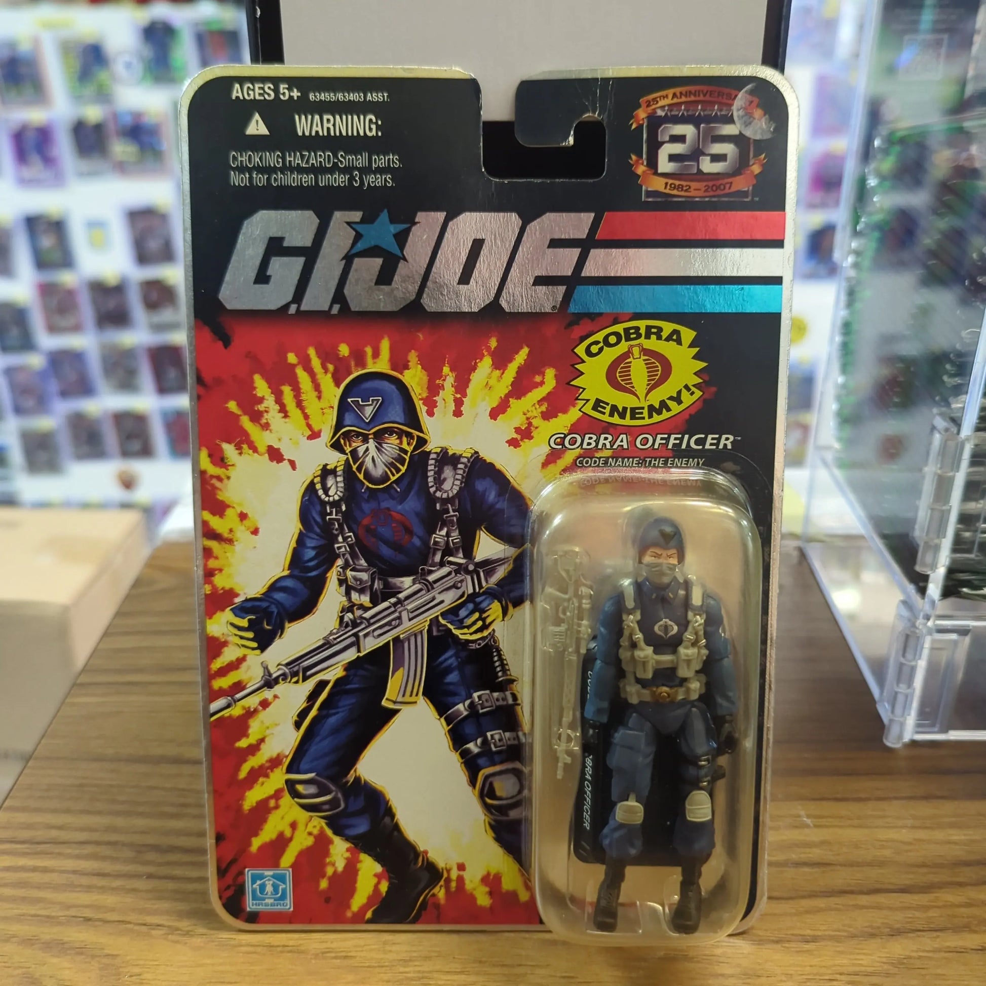 GI JOE 25th ANNIVERSARY COBRA OFFICER THE ENEMY WAVE 1 FRENLY BRICKS - Open 7 Days