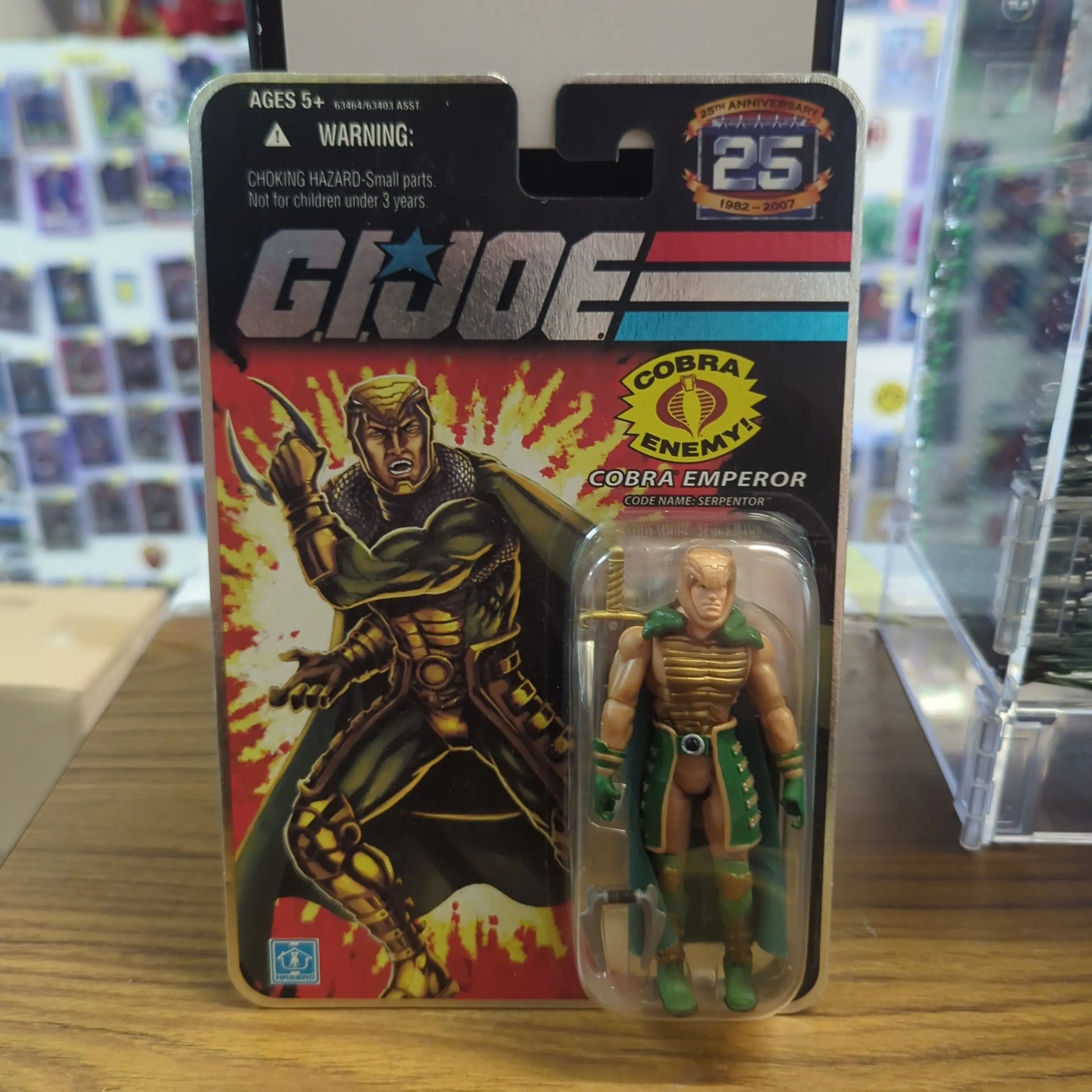 Hasbro G.I. Joe Action 25th Anniversary Figure Cobra Emperor - Serpentor FRENLY BRICKS - Open 7 Days