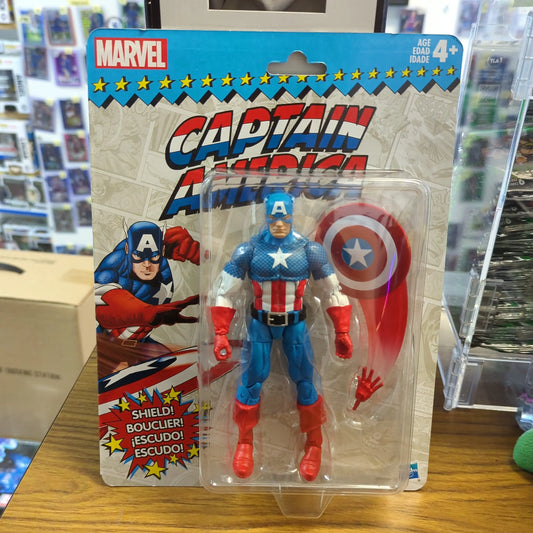 Hasbro Marvel Legends 2017 Vintage Retro 6 inch MOC Captain America FRENLY BRICKS - Open 7 Days