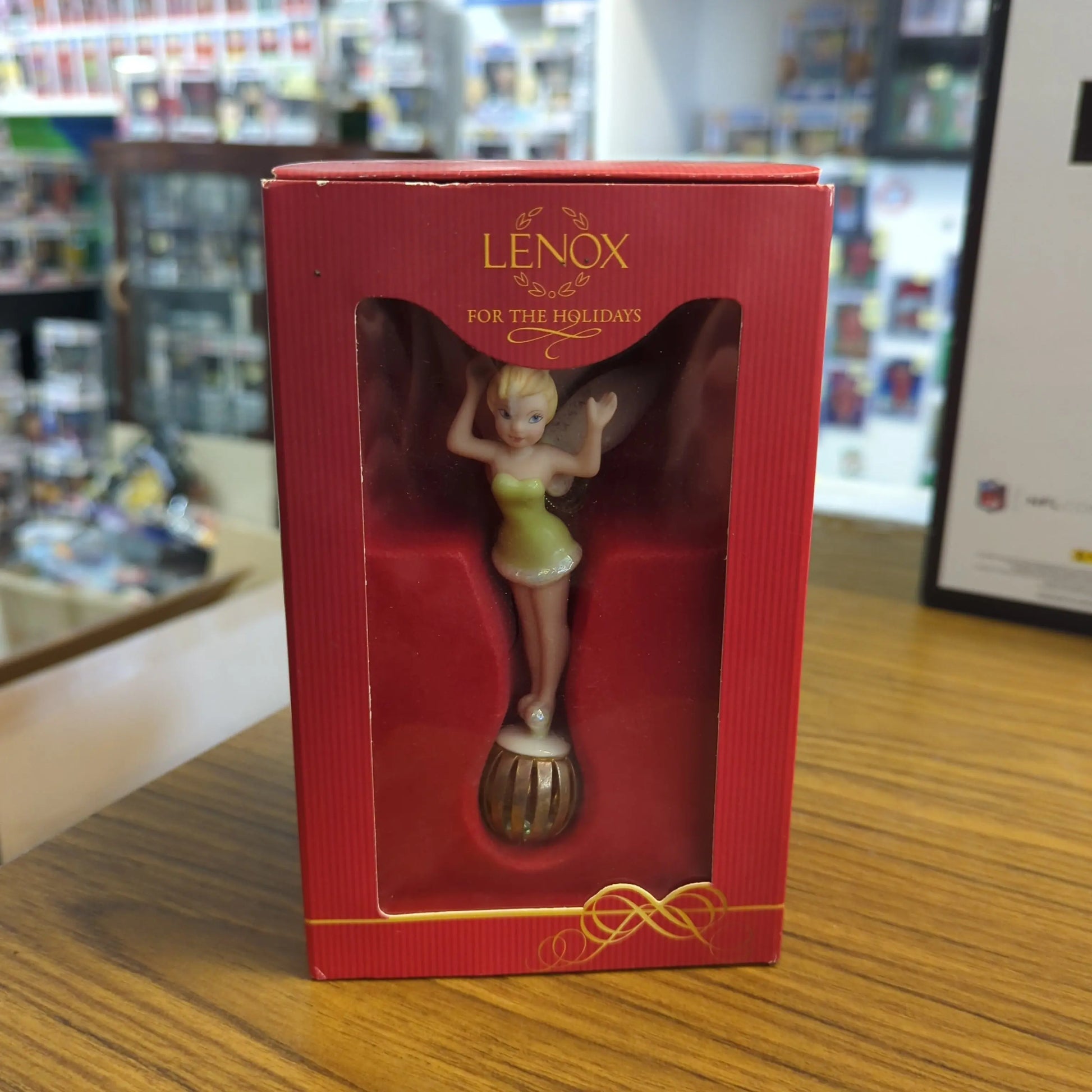 LENOX Christmas Holiday Ornament Disney Fairies A Present From Pixie Tinkerbell FRENLY BRICKS - Open 7 Days