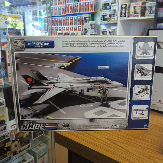 GI Joe 30th Anniversary Combat Jet Skystriker XP-21F & Captain Ace Figure NIB FRENLY BRICKS - Open 7 Days