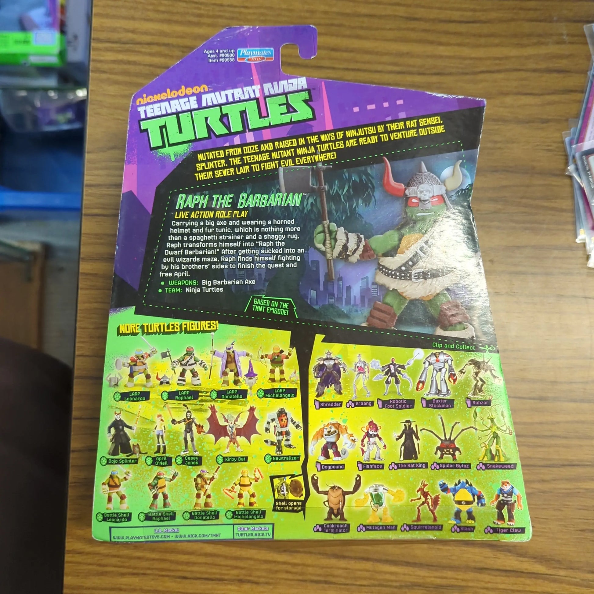 Nickelodeon Teenage Mutant Ninja Turtles Raph The Barbarian Action Figure 2014 FRENLY BRICKS - Open 7 Days