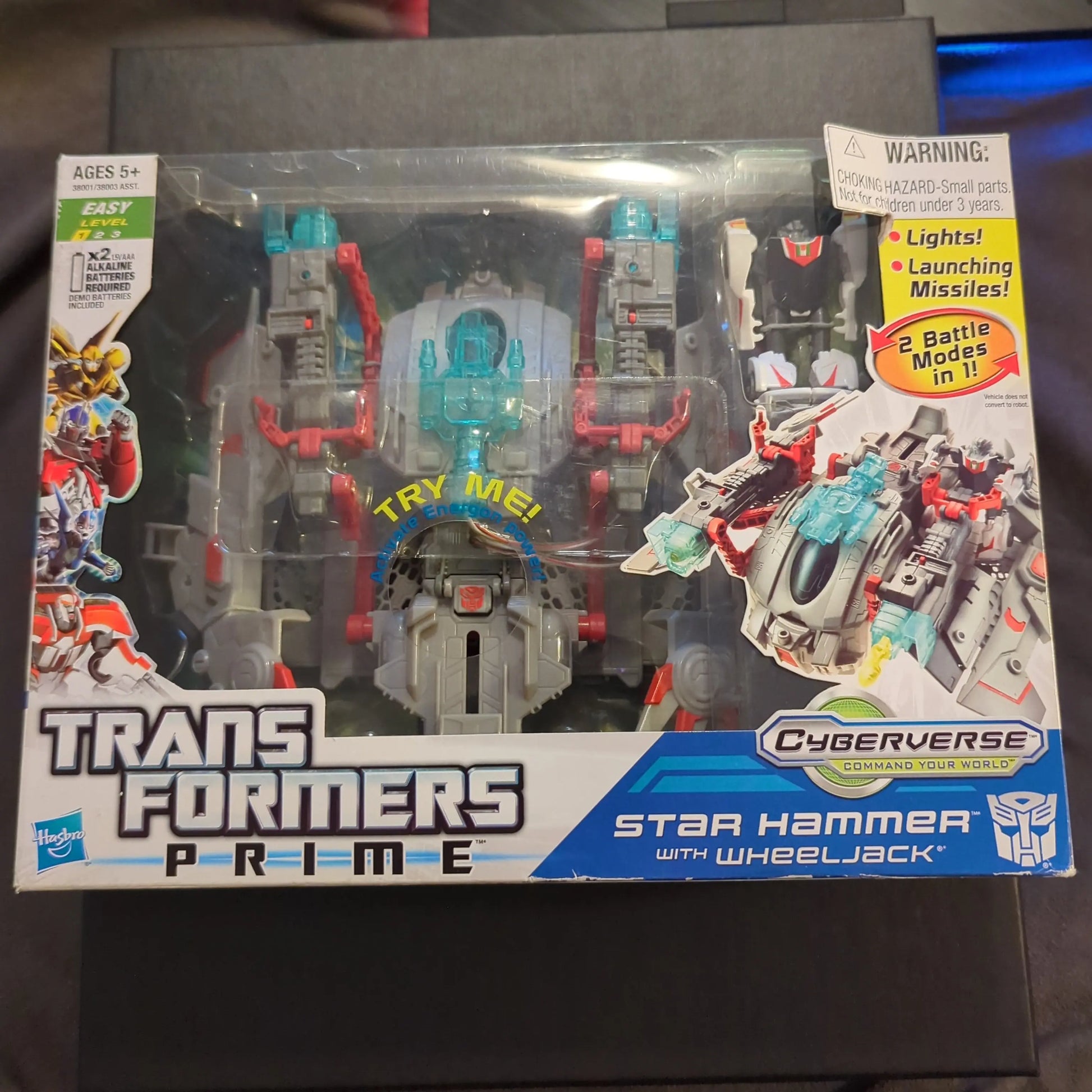 Year 2011 Transformers RID Prime Vehicle Set - STAR HAMMER with Legion WHEELJACK FRENLY BRICKS - Open 7 Days