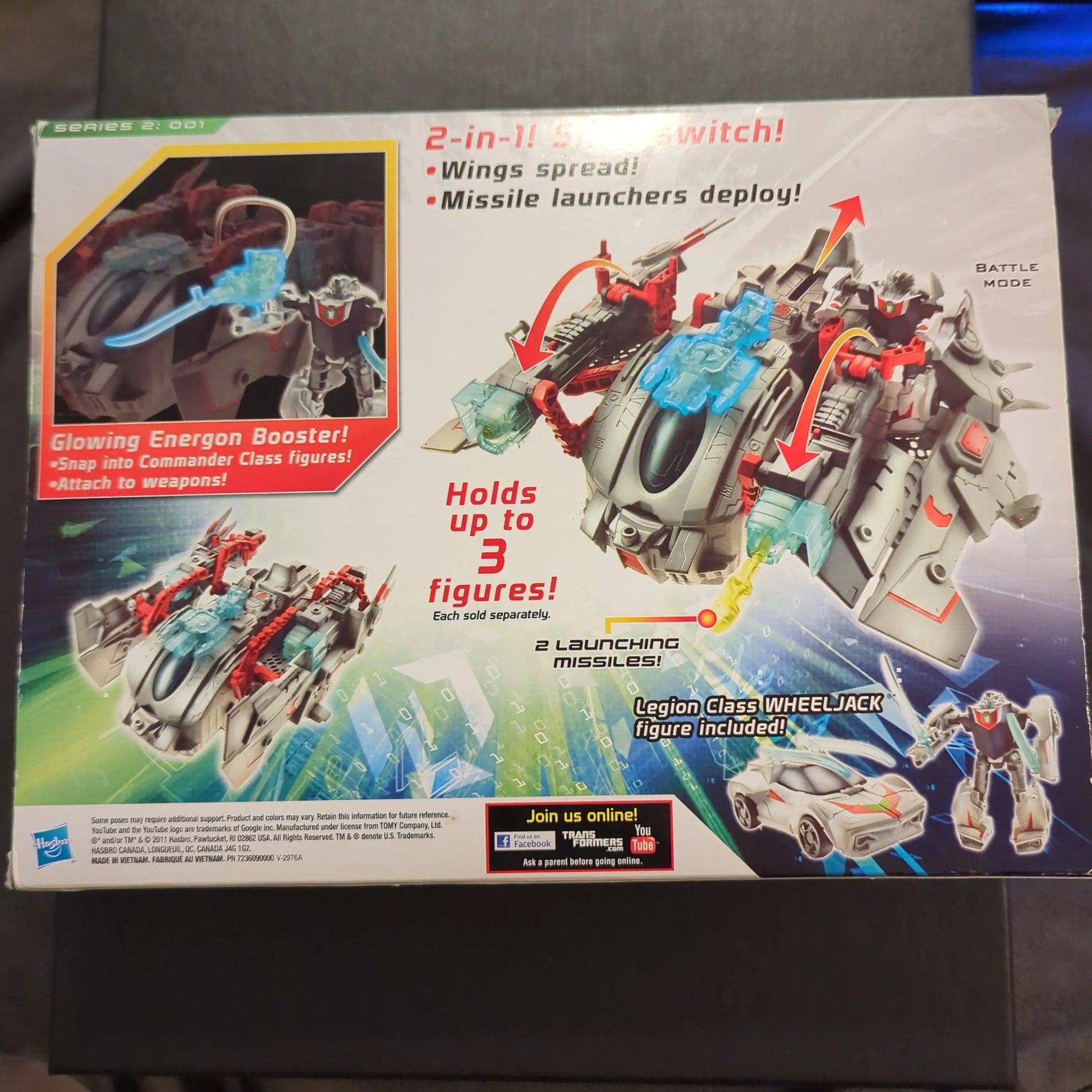 Year 2011 Transformers RID Prime Vehicle Set - STAR HAMMER with Legion WHEELJACK FRENLY BRICKS - Open 7 Days