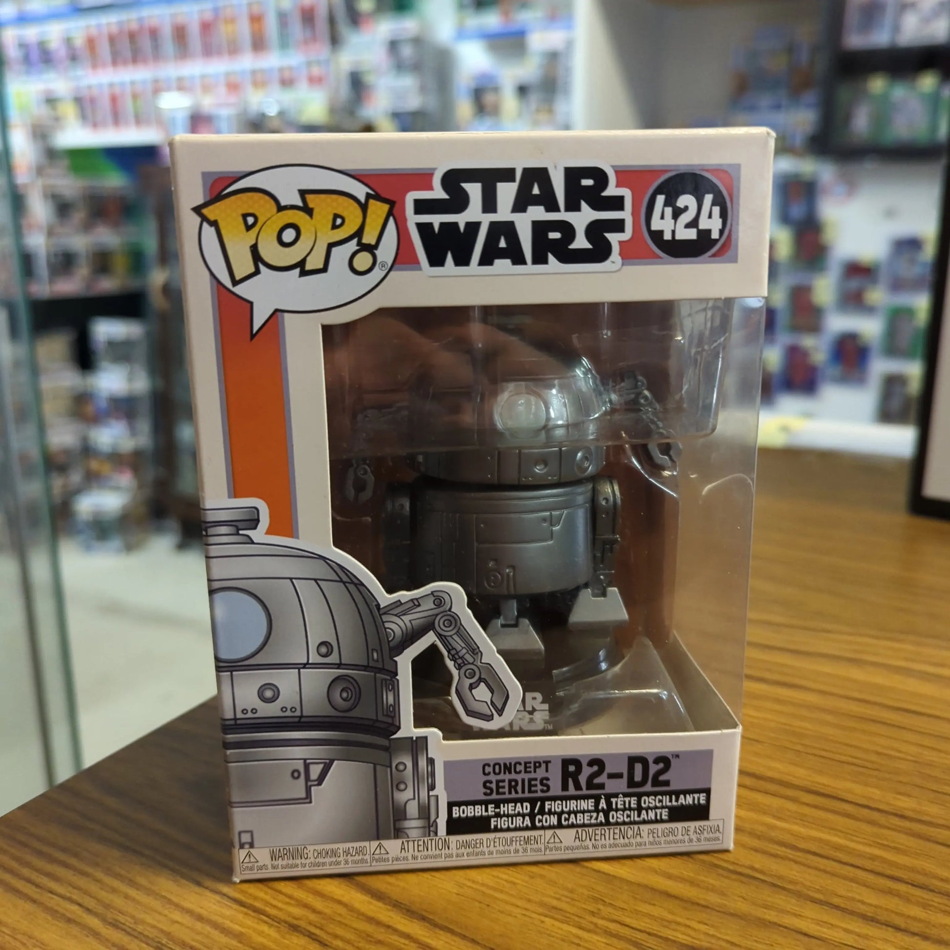 Funko Pop R2-D2 Concept Series Star Wars Action Vinyl Figure #424 FRENLY BRICKS - Open 7 Days