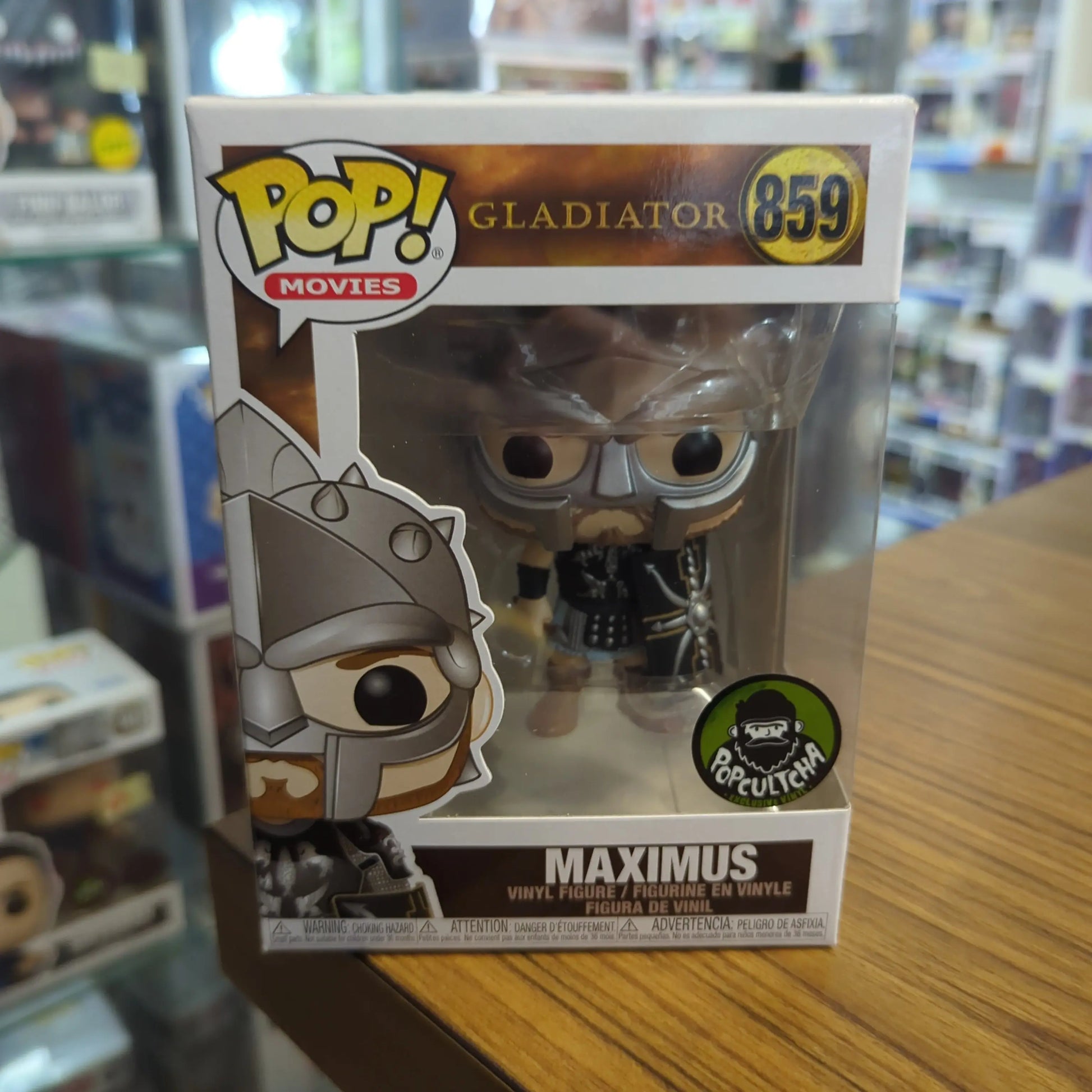 FUNKO POP MOVIES GLADIATOR #859 MAXIMUS (POPCULTCHA) VINYL FIGURE FRENLY BRICKS - Open 7 Days