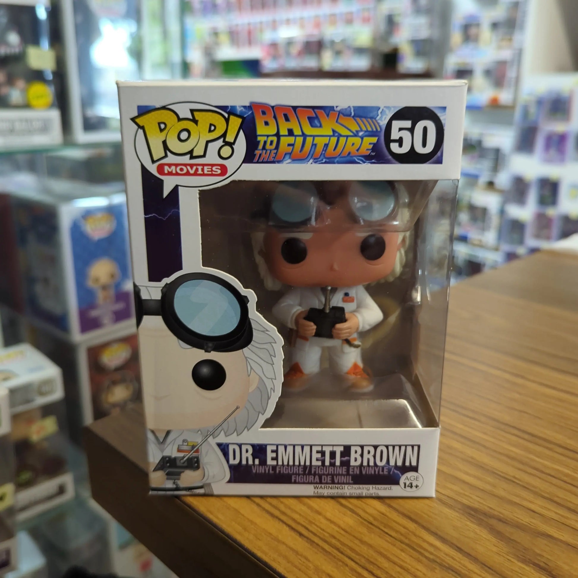 FUNKO POP! VINYL DR. EMMETT BROWN BACK TO THE FUTURE #50 MOVIES FRENLY BRICKS - Open 7 Days