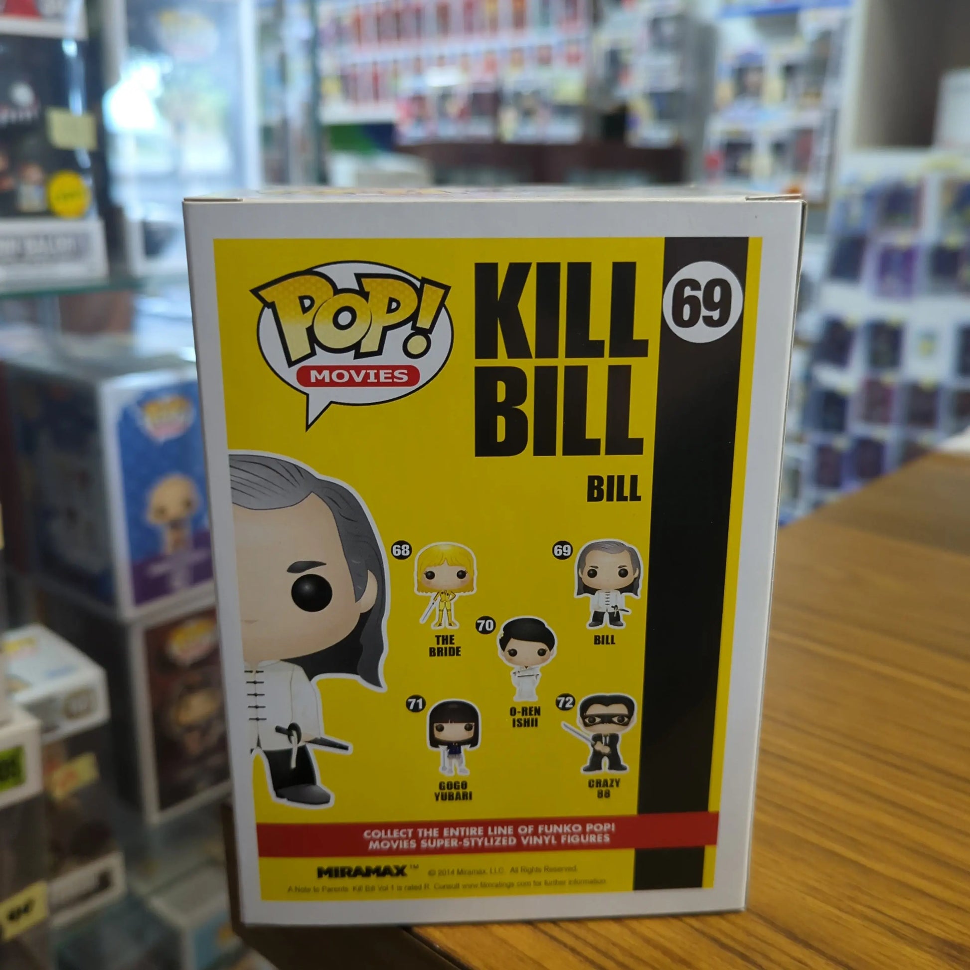 Funko POP! Movies Kill Bill Bill #69 Vinyl Figure FRENLY BRICKS - Open 7 Days