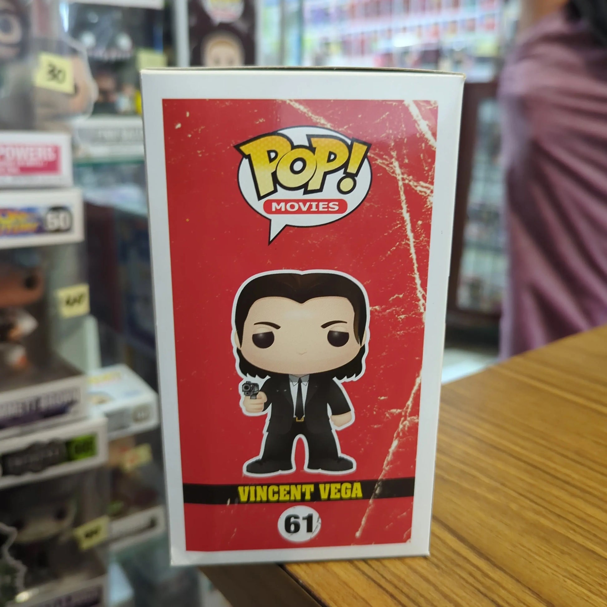 Funko Pop! Vinyl: Pulp Fiction - Vincent Vega #61 FRENLY BRICKS - Open 7 Days