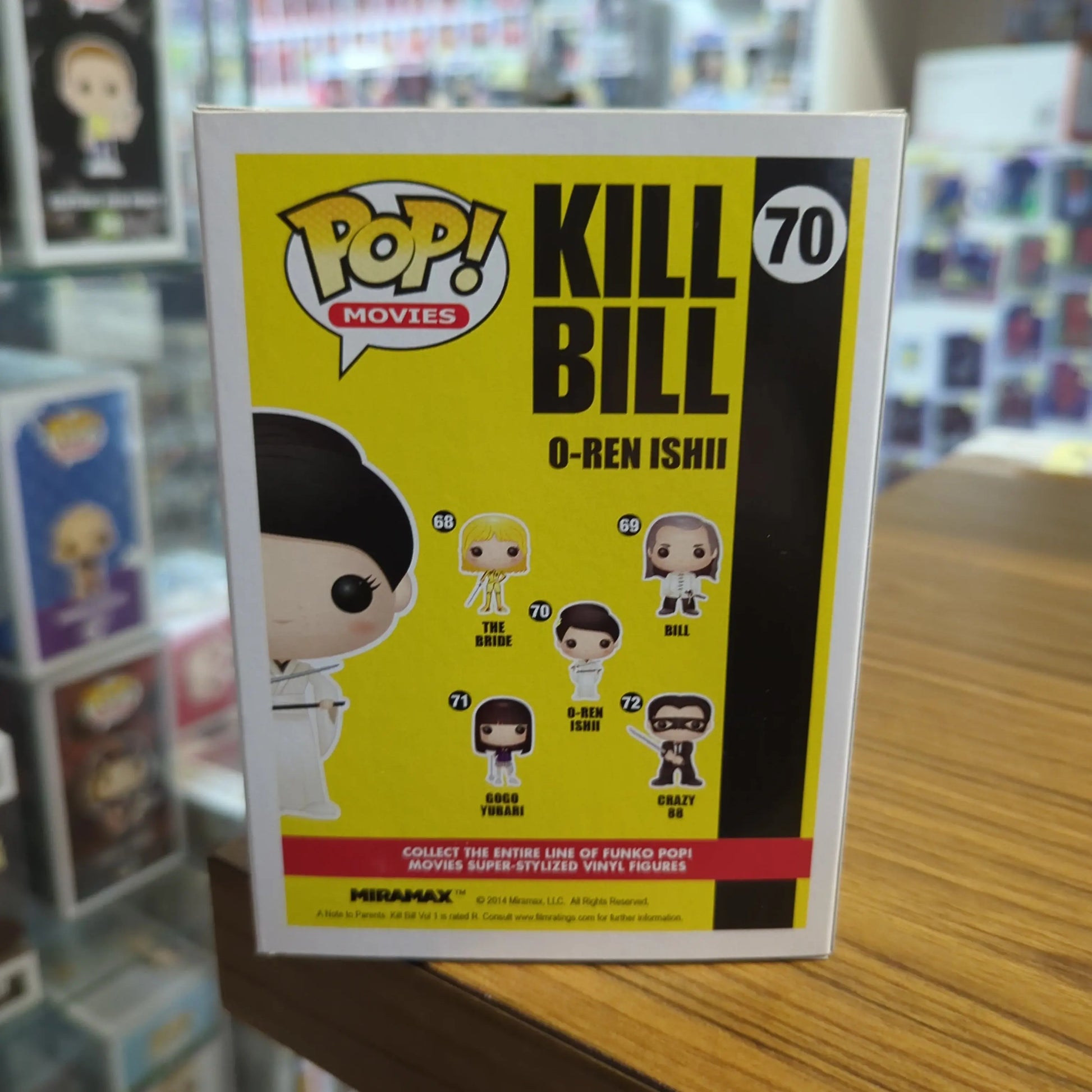 Kill Bill O-Ren Ishii Funko Pop! Vinyl #70 FRENLY BRICKS - Open 7 Days