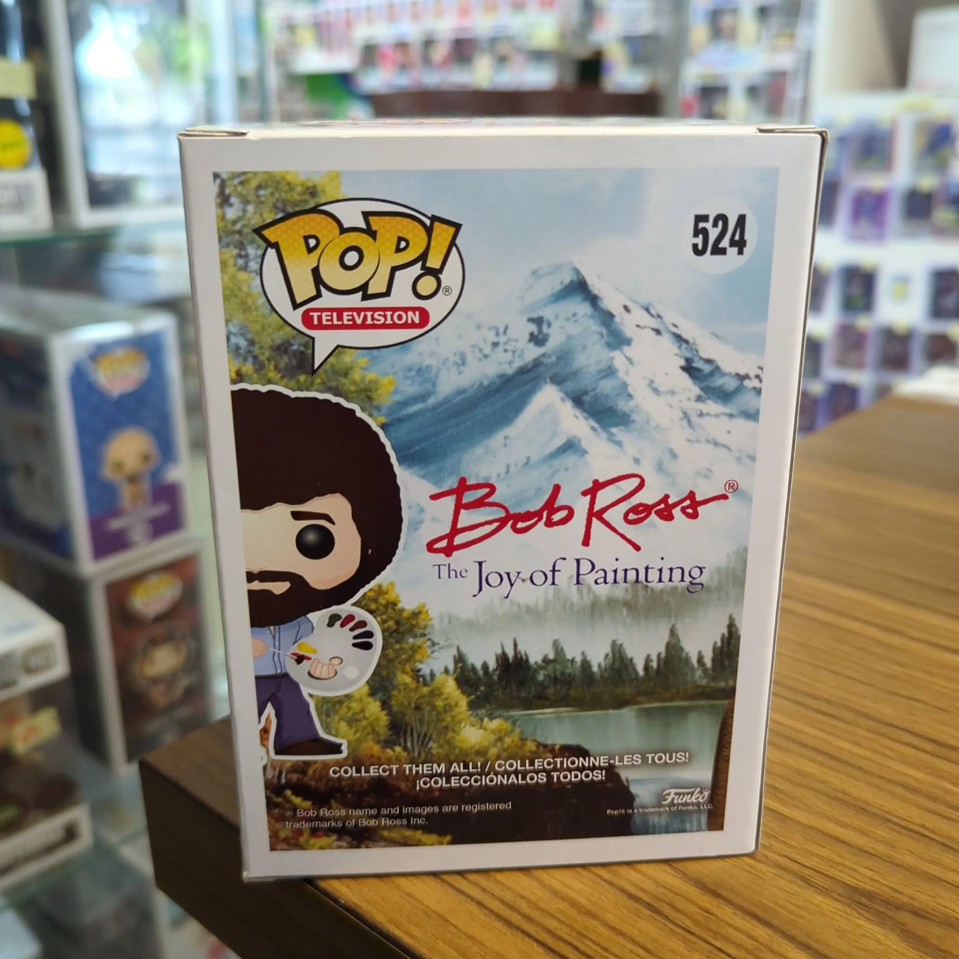 Bob Ross The Joy of Painting Malerei POP! Television #524 Vinyl Figur Funko FRENLY BRICKS - Open 7 Days